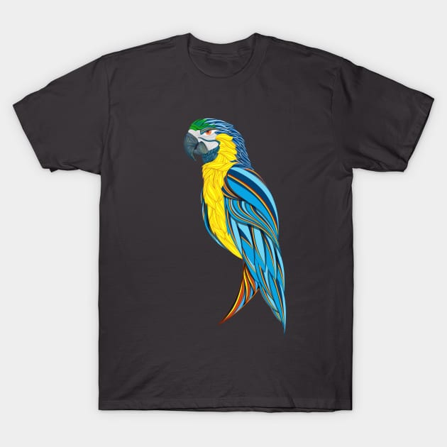 Guacamayo Tropical T-Shirt by ladinoariel